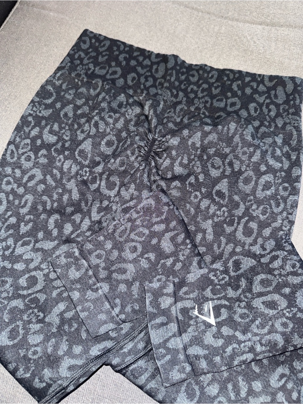Gymshark Black Leopard Print Leggings - Picture 5 of 5